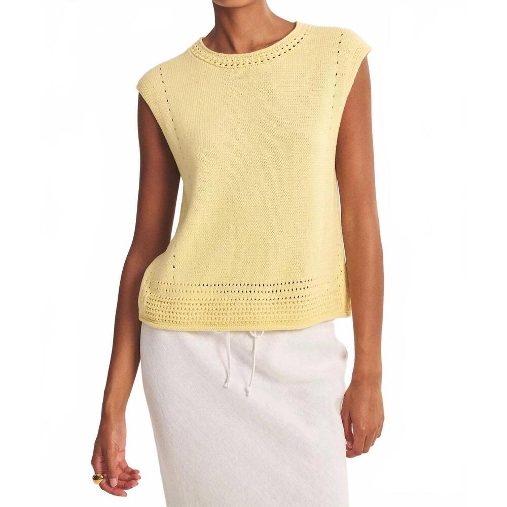 NEW VELVET BY GRAHAM & SPENCER vanny top in butter - Picture 1 of 6
